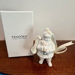 Pandora 2013 Unforgettable Moments Santa & Sack Holiday Christmas Ornament w/Box